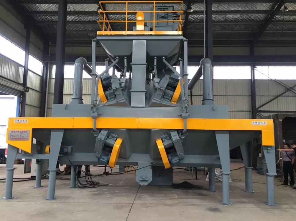 為上海某上市發(fā)電公司訂做的鋼板預(yù)處理線和噴砂房的落地安裝使用 1